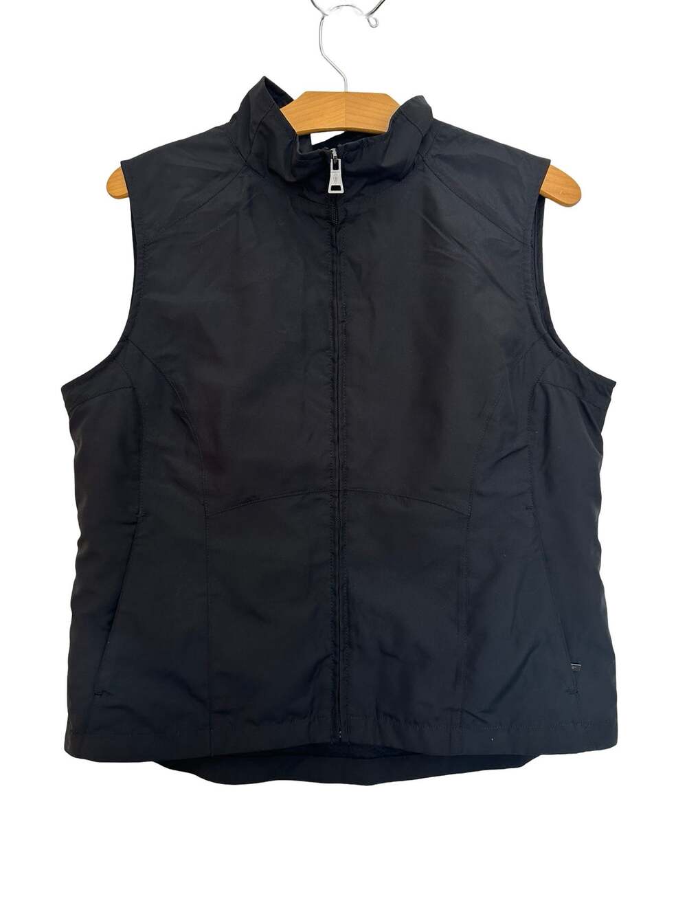 ScotteVest Women’s Travel Vest Black Zip Up Vacation Commute Utility Size L